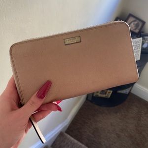 Rose Gold Kate Spade Large Wallet